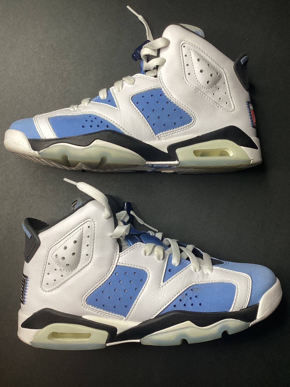 Retro 6 Jordan UNC university blue size 7Y used in great condition